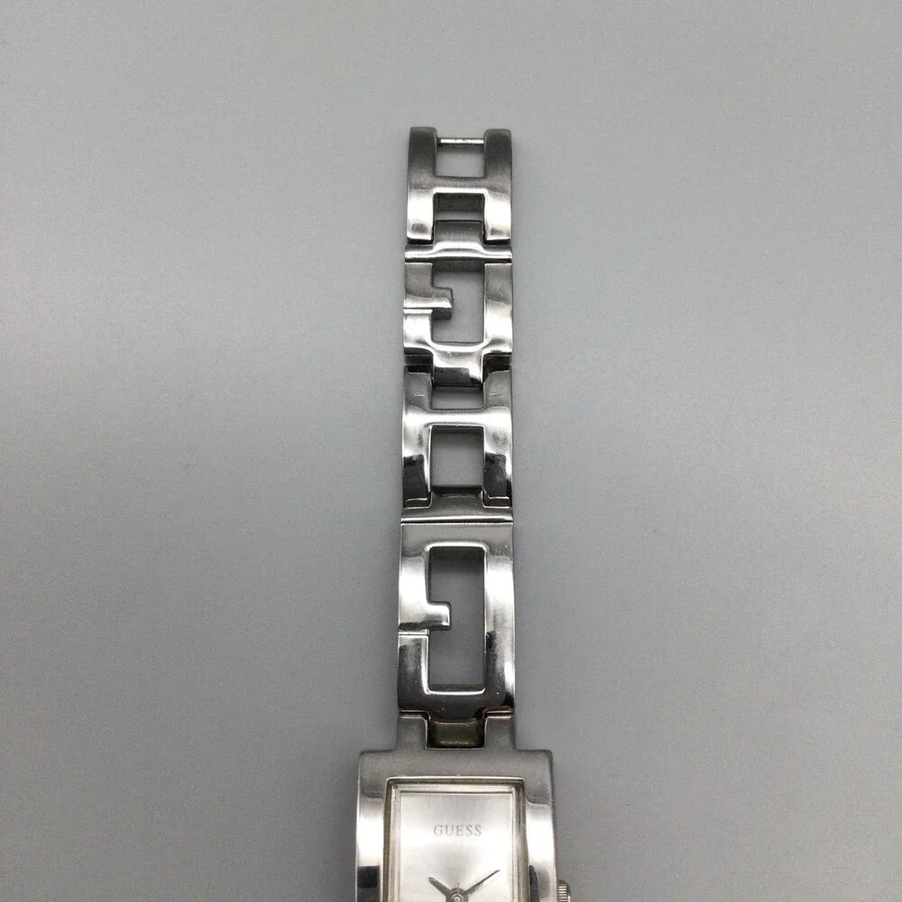 Guess G5755L Womens Watch 17mm Silver Tone Stainless Bracelet New Battery 7.5